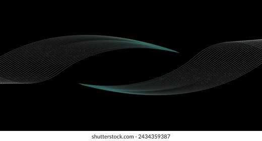 Futuristic abstract background with glowing wave. Shiny moving lines design element. Modern red blue gradient flowing wave lines. Future technology concept. Suit for cover, header, business