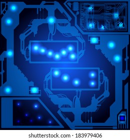 futuristic abstract background is an interface mechanism vector illustration