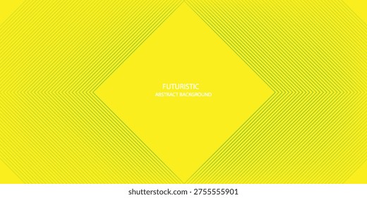 Futuristic abstract background with layers. Future technology concept. Modern geometric line design elements. Glowing green lines.