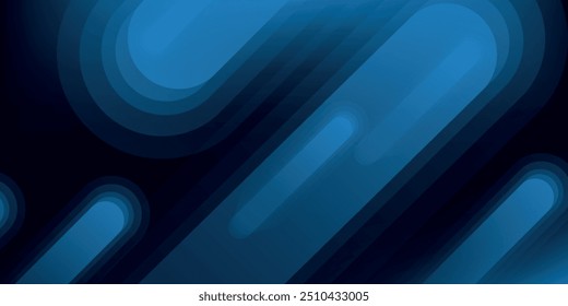 Fondo abstracto futurista. Modernas Formas geométricas diagonales de gradiente azul. Diseño de forma dinámica. Concepto de tecnología de futuro digital. Conveniente para el Sitio web, el Vector.