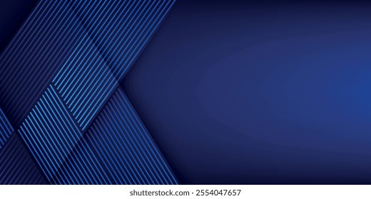 Futuristic abstract background. Modern blue gradient diagonal lines. Geometric lines pattern. Future technology concept. Suit for business