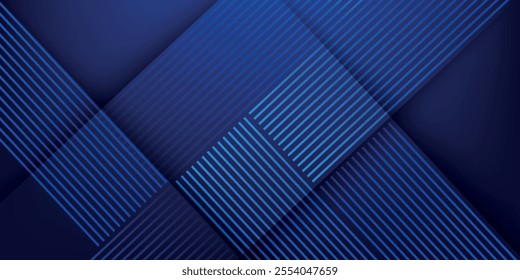 Futuristic abstract background. Modern blue gradient diagonal lines. Geometric lines pattern. Future technology concept. Suit for business