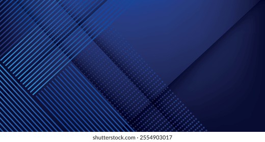 Futuristic abstract background. Modern blue gradient diagonal lines. Geometric lines pattern. Future technology concept. Suit for business