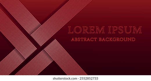 Futuristic abstract background. Modern red gradient diagonal lines. Geometric line pattern. Future technology concept. Suitable for business, corporate, banner, flyer, website, cover
