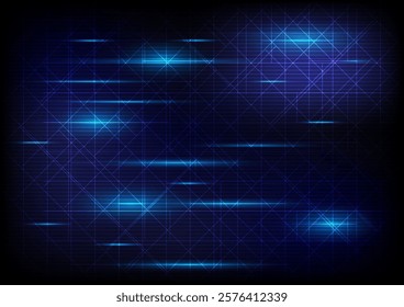 Futuristic abstract Background neon Blue Laser Design for Digital Networks.Vector graphics advanced technology concepts with a glowing aesthetic.
