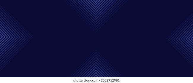 Futuristic abstract background with overlap layer. Modern geometric shapes lines design elements. Glowing blue lines. Future technology concept.