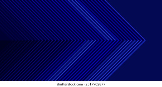 Futuristic abstract background with overlap layer. Future technology concept. Modern geometric shapes lines design elements. Glowing blue lines.