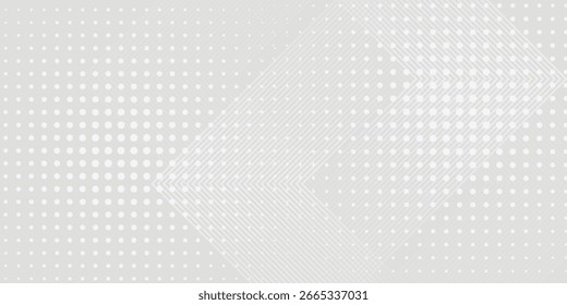 Fundo abstrato futurista com camada de sobreposição. Conceito de tecnologia do futuro. Formas geométricas modernas projetam elementos. Linhas brancas brilhantes.