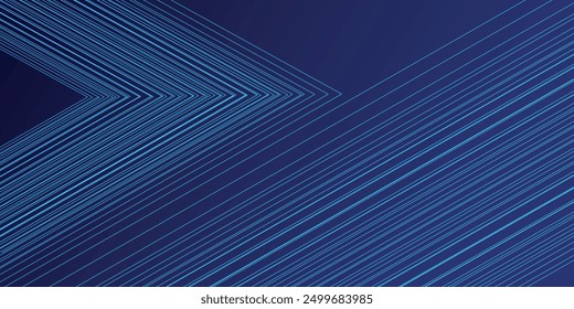 Futuristic abstract background with overlapping layers. Modern geometric shape line design elements. Glowing blue lines. vector.