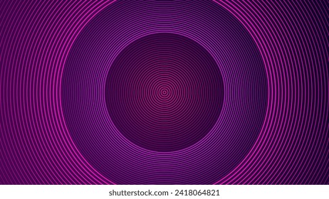 Futuristic abstract background in pink and dark purple with circular lines texture. Suitable for banners, posters, wall decorations, covers, wallpaper