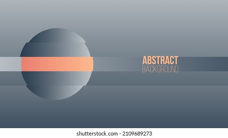 Fondo abstracto futurista con esfera redonda. Banner con forma de división geométrica de gradiente de color suave. Ilustración vectorial.