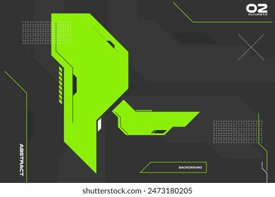 Futuristic Abstract Background with Sci-fi Geometric Shape for Technology Design