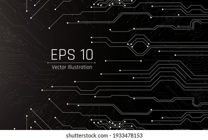 futuristic abstract background. Server, internet, speed. Futuristic tunnel HUD. Motion graphics for an abstract data center .vector illustrator,eps10,wireframe,black background