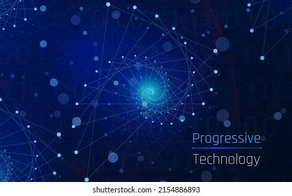 futuristic abstract background. Server, internet, speed. Futuristic tunnel HUD. Motion graphics for an abstract data center .vector illustration ,eps10,wireframe,dark 
 background