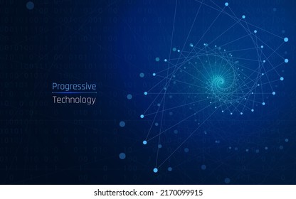 futuristic abstract background. Server, internet, speed. Futuristic tunnel HUD. Motion graphics for an abstract data center .  wireframe ,dark 
 background and  Dotted texture template.