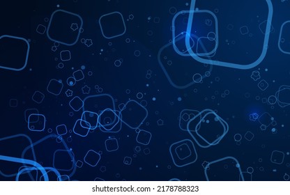 Futuristic abstract background. Server, internet, speed. Futuristic tunnel HUD. Motion graphics for an abstract data center .  wireframe ,dark 
 background and  Dotted texture template.