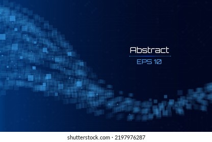 Futuristic abstract background. Server, internet, speed. Futuristic tunnel HUD. Motion graphics for an abstract data center .  wireframe ,dark 
 background and  Dotted texture template.