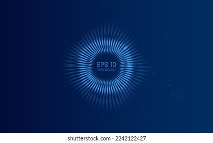 futuristic abstract background. Server, internet, speed. Futuristic tunnel HUD. Motion graphics for an abstract data center .vector illustrator,eps10,wireframe,darck blue background