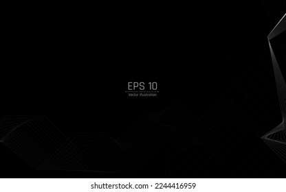 futuristic abstract background. Server, internet, speed. Futuristic tunnel HUD. Motion graphics for an abstract data center .vector illustrator,eps10,wireframe,darck blue background