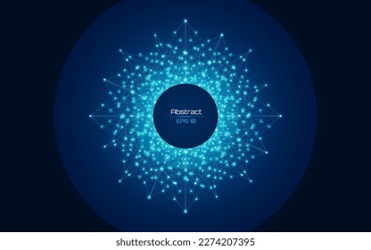 futuristic abstract background. Server, internet, speed. Futuristic tunnel HUD. Motion graphics for an abstract data center .vector illustrator,eps10,wireframe,dark background