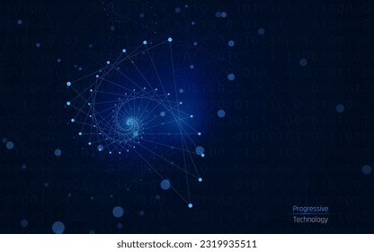 futuristic abstract background. Server, internet, speed. Futuristic tunnel HUD. Motion graphics for an abstract data center .vector illustrator,eps10,wireframe,background