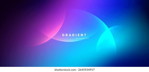Futuristic abstract background with smooth gradient light flow and curved digital elements.