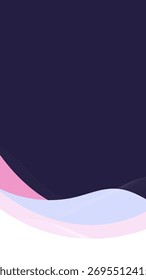 Un fondo abstracto futurista con suaves ondas de color rosa y azul claro