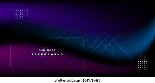 futuristic abstract background template , Neon glowing techno lines
