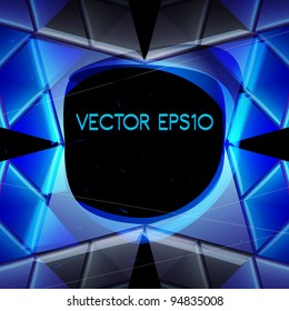 Futuristic abstract background. Vector.