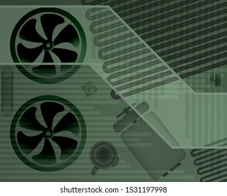 Futuristic abstract background. Vector illustration. Modern pattern Green