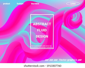 Futuristic abstract background. Abstract wave liquid shape. Website concept. Modern graphic texture. Vector 3d illustration.