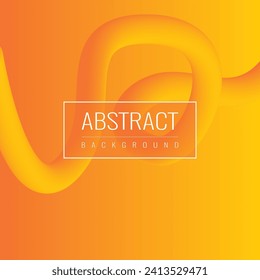 Futuristic abstract backgrounds with dynamic 3d curved orange gradient shapes for creative graphic design. Vector illustration.