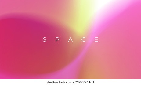 Fondos abstractos futuristas con formas redondeadas de gradiente de color suave para el diseño gráfico creativo. Círculos borrosos. Ilustración vectorial.