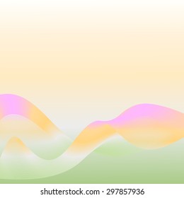Futuristic, abstract background.Wave rainbow smoke.
