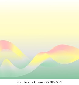 Futuristic, abstract background.Wave rainbow smoke.