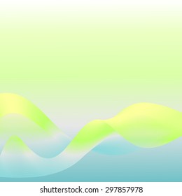 Futuristic, abstract background.Wave rainbow smoke.