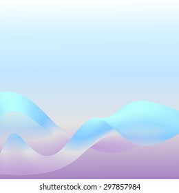 Futuristic, abstract background.Wave rainbow smoke.