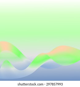 Futuristic, abstract background.Wave rainbow smoke.