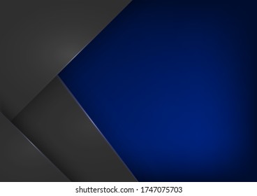 illastrador de fondo azul abstracto futurista