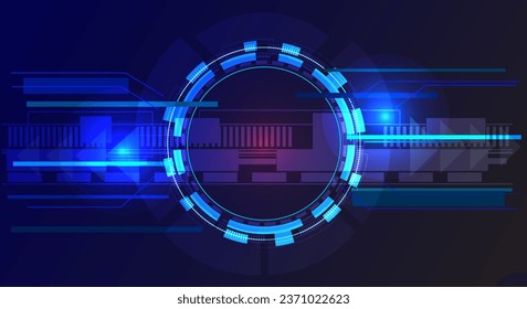 Futurista Resumen Papel de fondo azul con formas brillantes