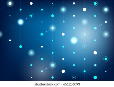 Futuristic and abstract blue background,Head up display concept.Vector EPS10 illustration.
