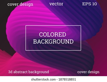 Futuristic abstract bright volumetric background. Body waves, cords. Creative modern background. Cover design, wallpaper, background. VectorEPS.
