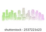 Futuristic abstract city skyscraper background, civil engineering theme.