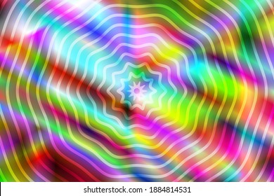 Futuristic abstract colorful geometric background. Creative illustration in halftone style with rainbow gradient. Pattern for wallpaper, web page, banner.