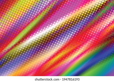Futuristic abstract colorful geometric background. Creative illustration in halftone style with rainbow gradient. Pattern for wallpaper, web page, banner.