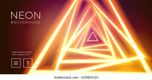 Futuristic abstract colorful vector background with Glowing electric bright neon lines . Abstract Modern Vector Layout