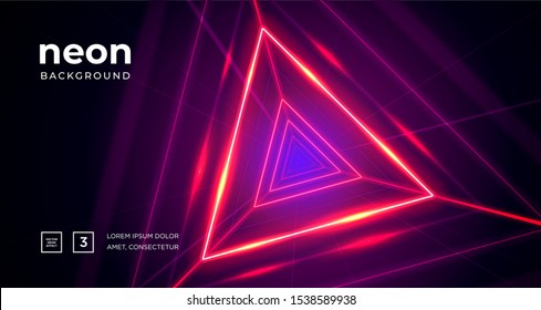 Futuristic abstract colorful vector background with Glowing electric bright neon lines . Abstract Modern Vector Layout