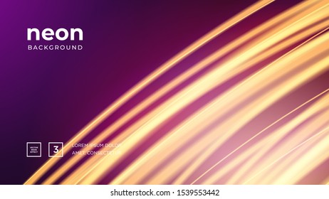Futuristic abstract colorful vector background with Glowing electric bright neon lines . Abstract Modern Vector Layout