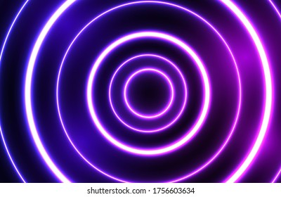Futuristic abstract colorful vector background with Glowing electric bright neon lines . Neon glowing lines, magic energy space light concept, abstract background wallpaper design, vector illustration