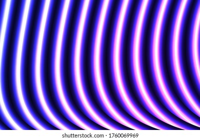 Futuristisch abstrakter, bunter Vektorhintergrund mit leuchtend leuchtenden Neonlinien . Neonleuchtende Linien, magisches Energieraum-Lichtkonzept, abstrakter Hintergrund, Tapete-Design, Vektorgrafik